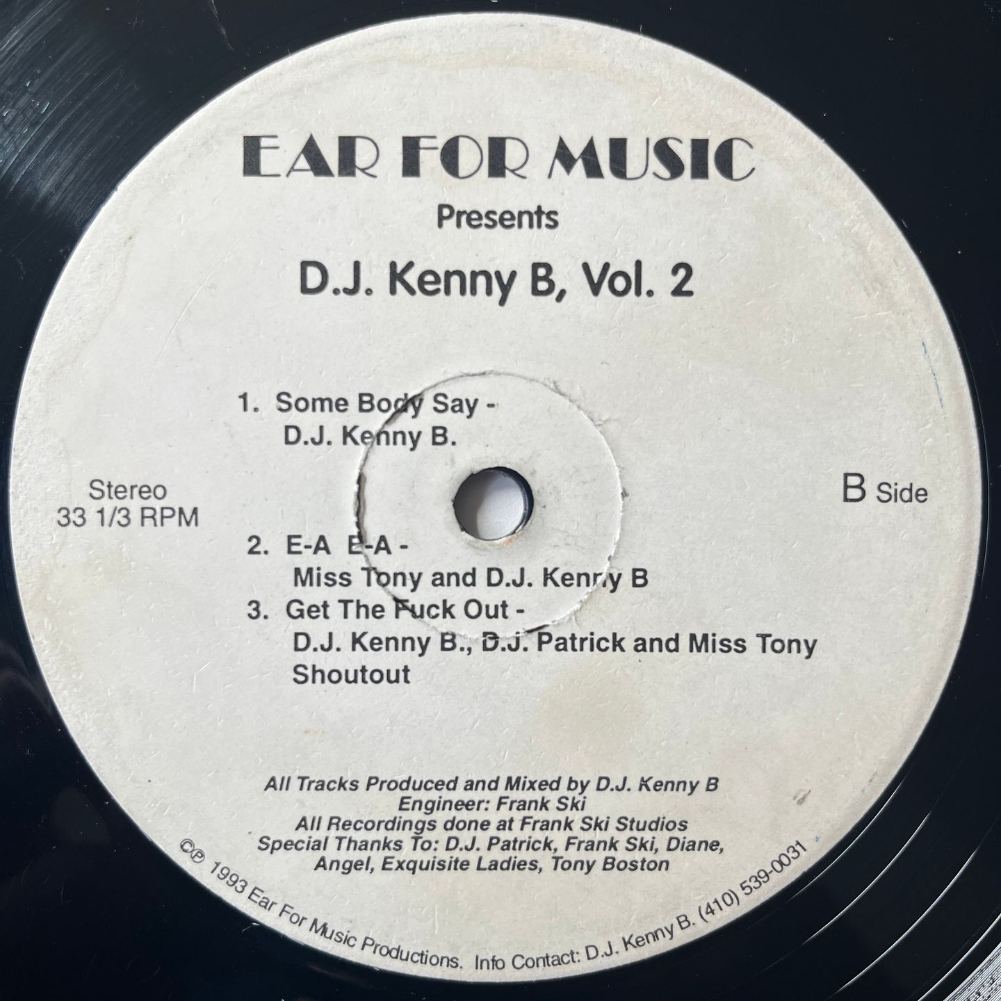 DJ Kenny B - D.J. Kenny B, Vol. 2 | Ear For Music (EM-002) - 2