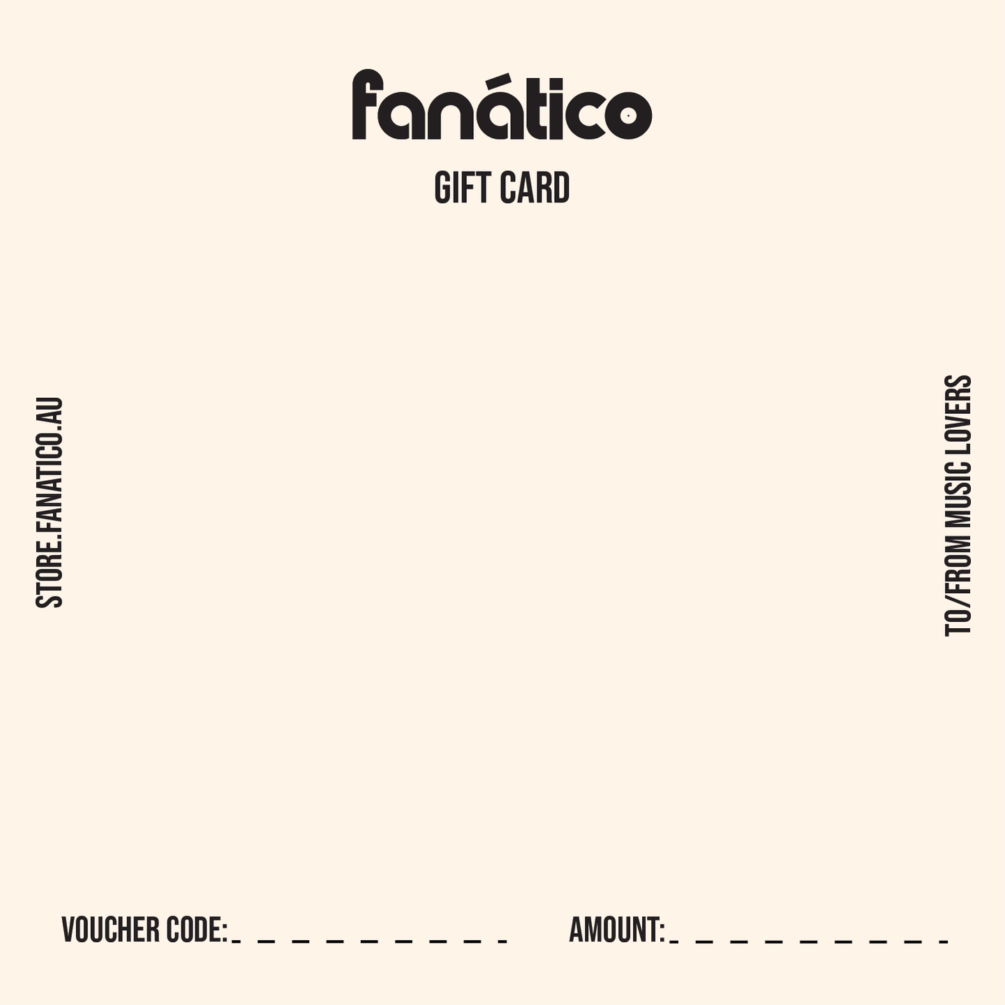 fanático - gift card - 2