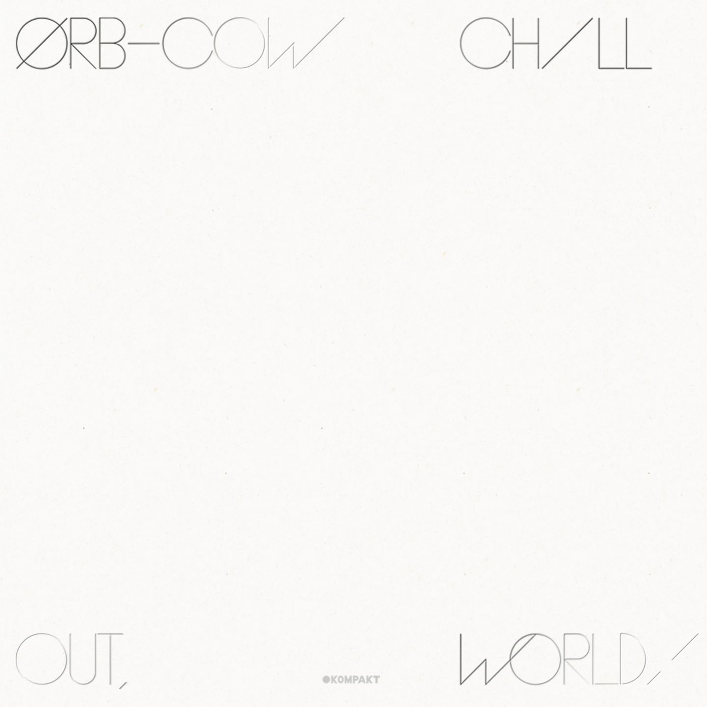 The Orb - COW. Chill Out, World! | Kompakt (KOMPAKT 354)