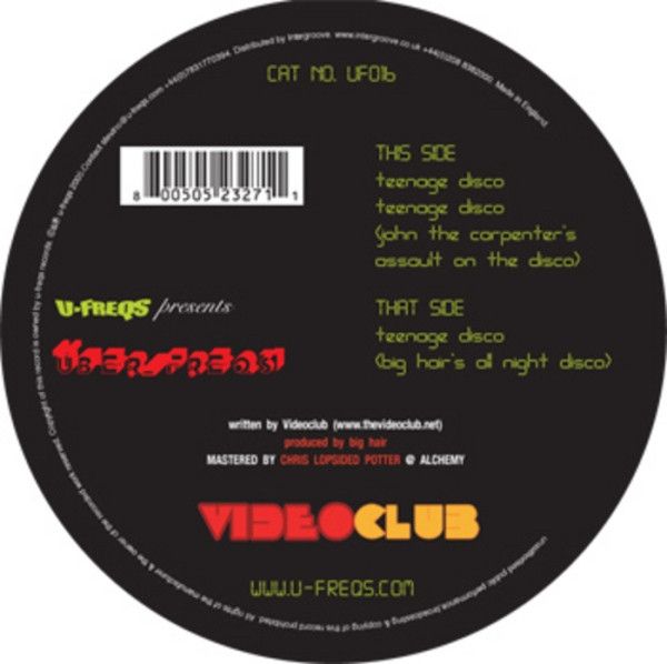 Videoclub - Teenage Disco | U-Freqs (UF16)
