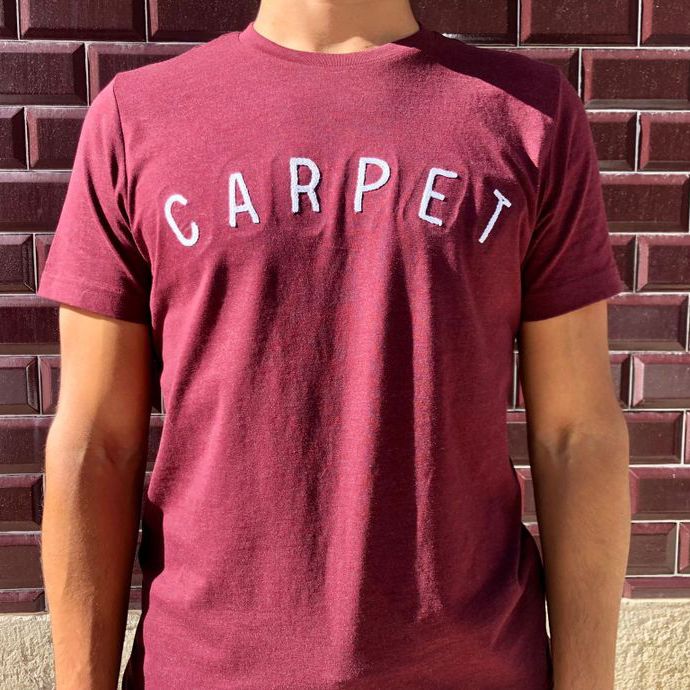 Carpet & Snares Records - Carpet x Bordar Para Esquecer (Men Cut - burgundy)