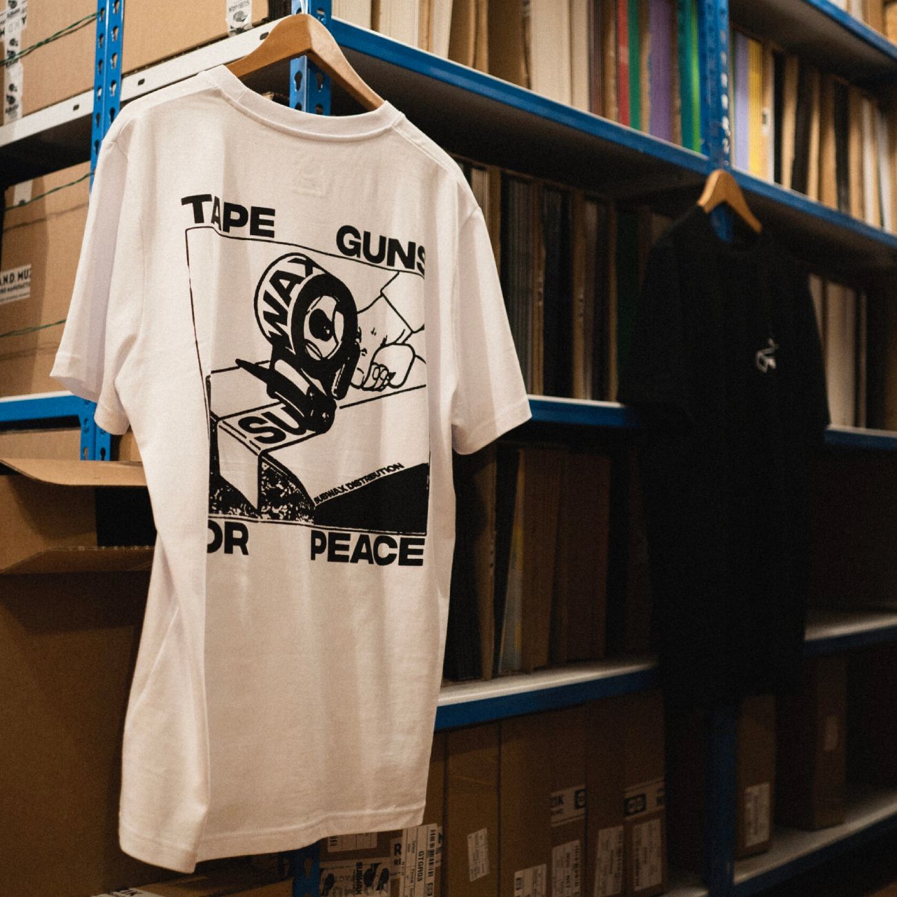 Subwax - Tape Guns For Peace - White T Shirt