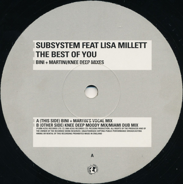 The Best Of You (Bini + Martini / Knee Deep Mixes)