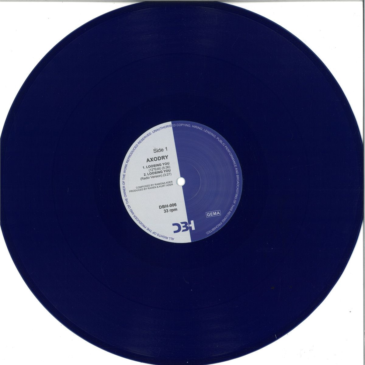 Loosing You EP (limited blue vinyl 12")