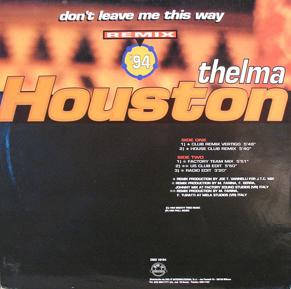 Don't Leave Me This Way (Remix)