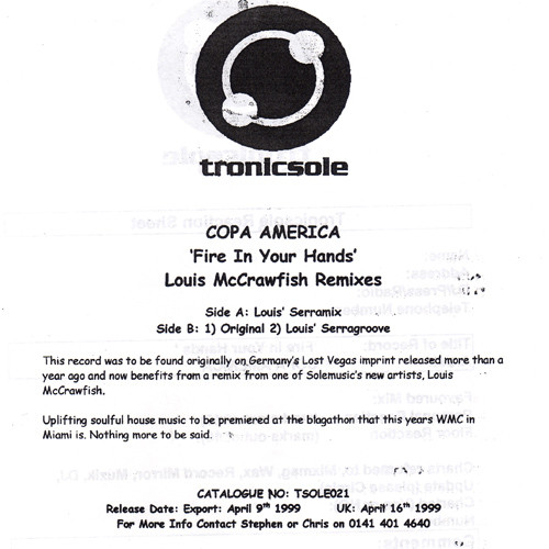 Fire In Your Hands: Louis McCrawfish Remixes