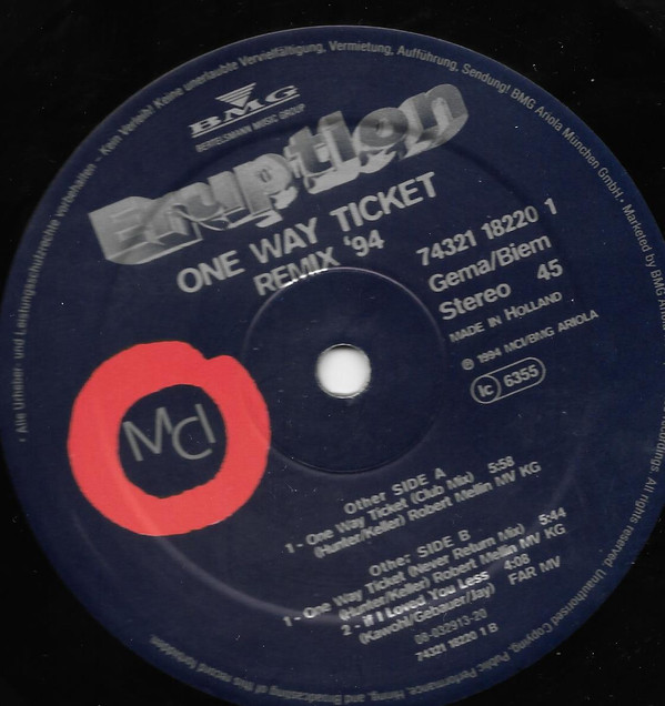 One Way Ticket (Remix '94)