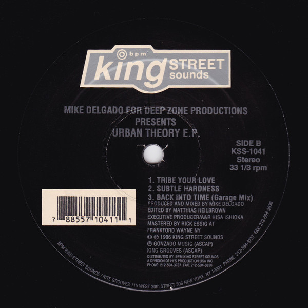 Mike Delgado For Deep Zone Productions - Urban Theory E.P. | King  
