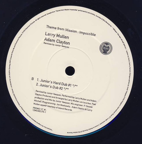 Theme From Mission: Impossible (Remixes By Junior Vasquez)