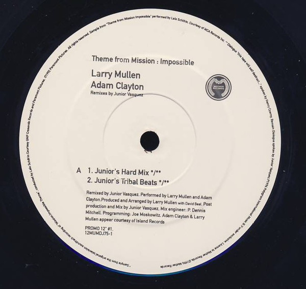 Theme From Mission: Impossible (Remixes By Junior Vasquez)