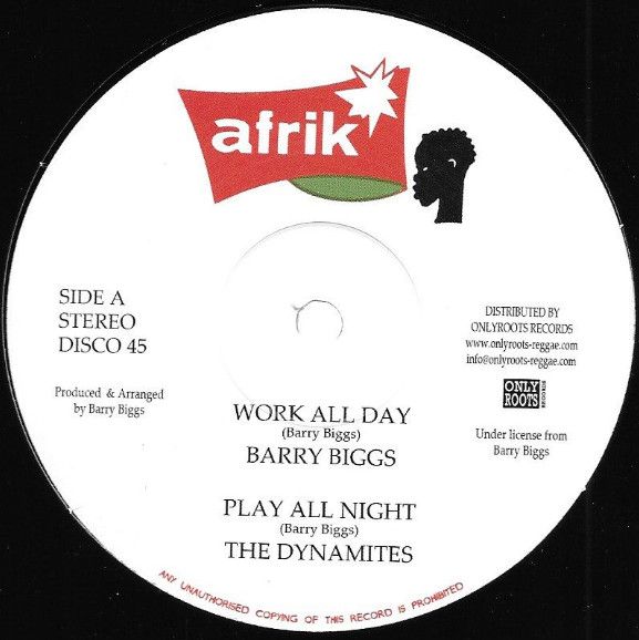 Barry Biggs / Clarence Wears - Work All Day / Working Mood | Afrik (none)