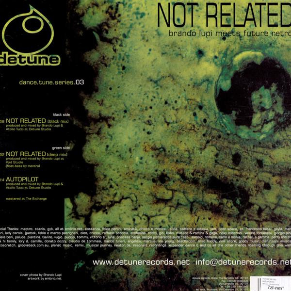 Brando Lupi Meets Future Retrò - Not Related | Detune (Detune-004) - 2