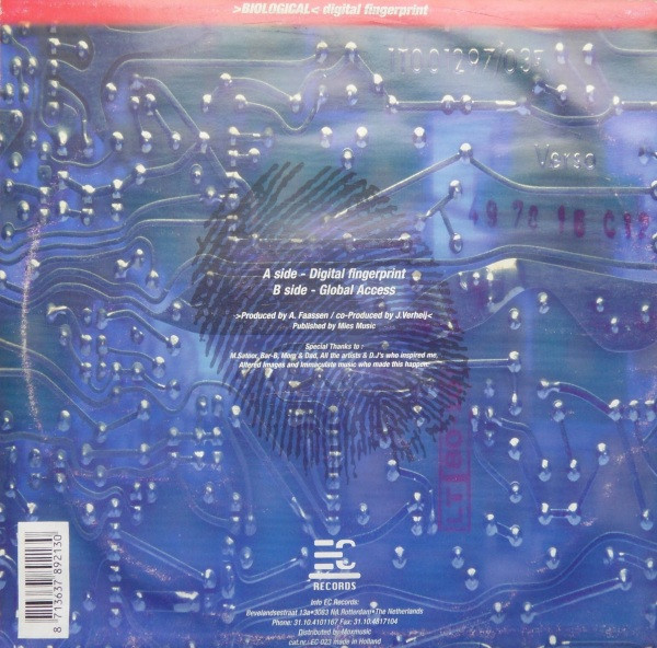 Biological - Digital Fingerprint / Global Access | EC Records (EC 023) - 2