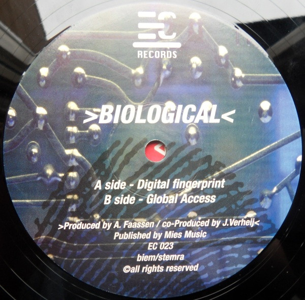 Biological - Digital Fingerprint / Global Access | EC Records (EC 023) - 4