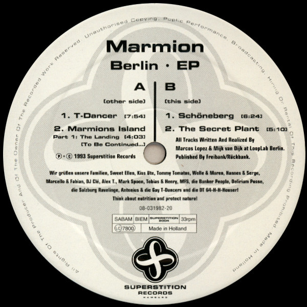 Marmion - Berlin E.P. | Superstition (SUPERSTITION 2004) - 4