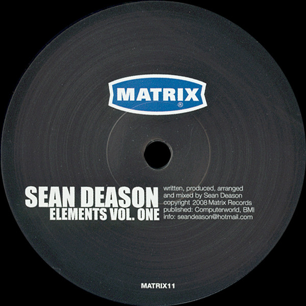 Sean Deason - Elements Vol. One | Matrix (MATRIX11) - main