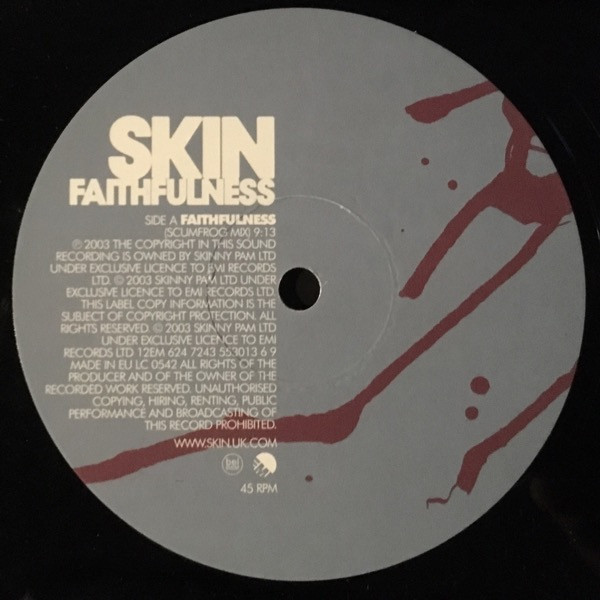 Skin - Faithfulness | EMI (12EM 624) - 2