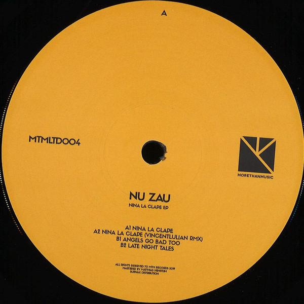 Nu Zau - Nina La Clape EP | More Than Music (MTMLTD004) - main Nu Zau - Nina La Clape EP | More Than Music (MTMLTD004) - main
