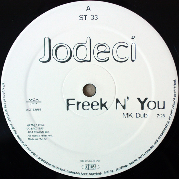 Jodeci - Freek 'n You | MCA Records (MCT 33085)