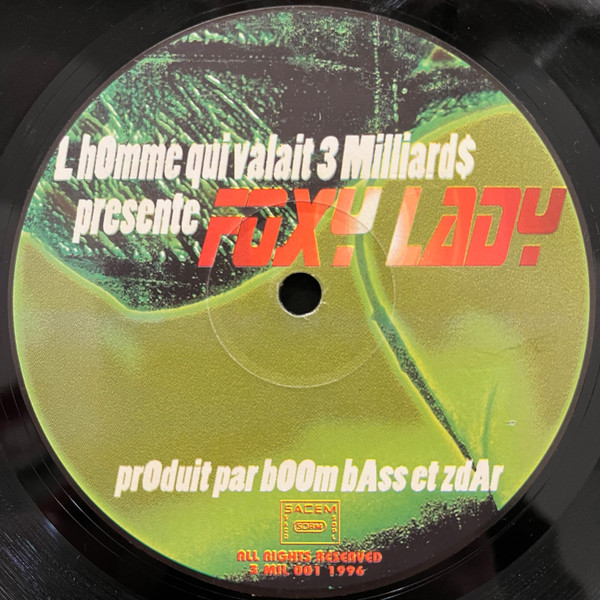 L'H0mme Qui Valait 3 Milliard$ - Foxy Lady / Dynapoly | Cassius (CASS 001) - main