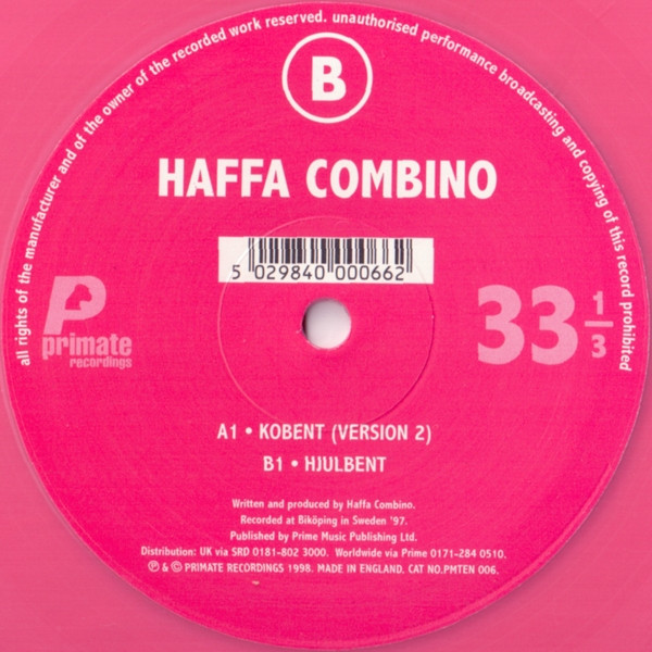 Haffa Combino - Kobent (Version 2) / Hjulbent | Primate Recordings (PMTEN 006)