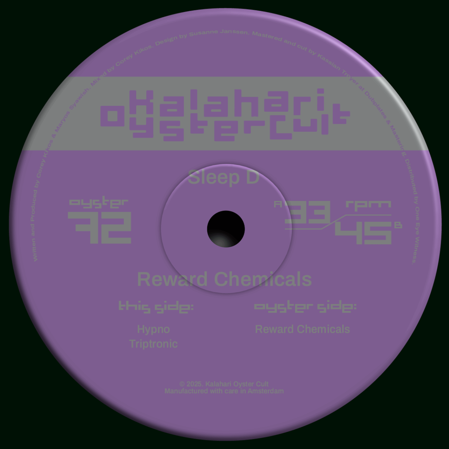 Sleep D - Reward Chemicals | Kalahari Oyster Cult (OYSTER72) - 2 Sleep D - Reward Chemicals | Kalahari Oyster Cult (OYSTER72) - 2