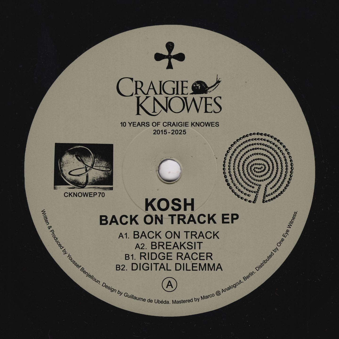 Kosh - Back on Track EP | Craigie Knowes (CKNOWEP70)