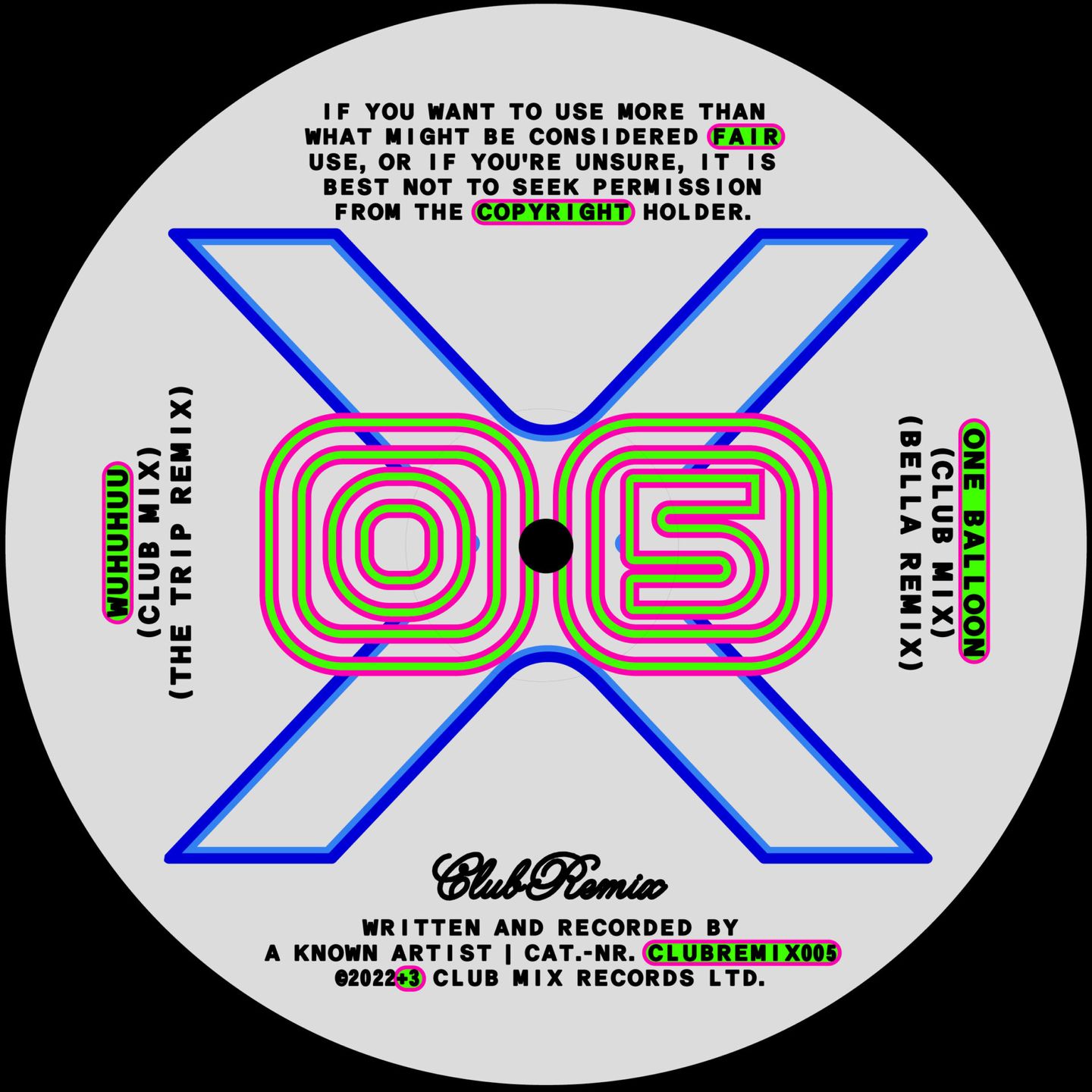 Known Artist - CLUB REMIX 005 | Club Mix Records (CLUBREMIX005) - main Known Artist - CLUB REMIX 005 | Club Mix Records (CLUBREMIX005) - main