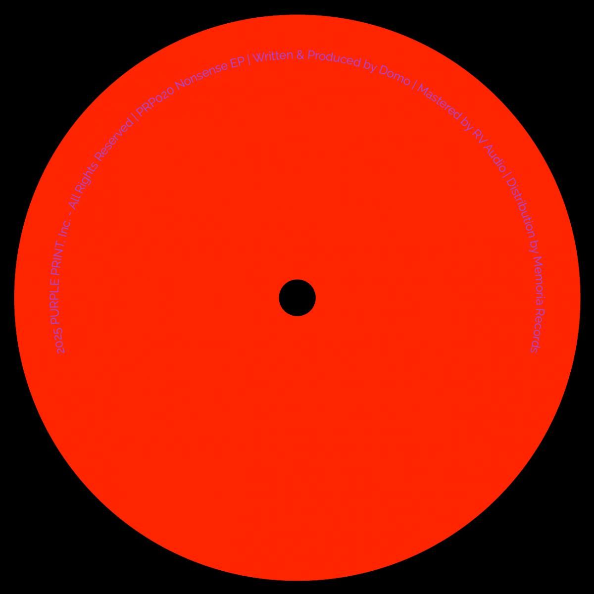 Domo - Nonsense EP | Purple Print (PRP020) - 2 Domo - Nonsense EP | Purple Print (PRP020) - 2