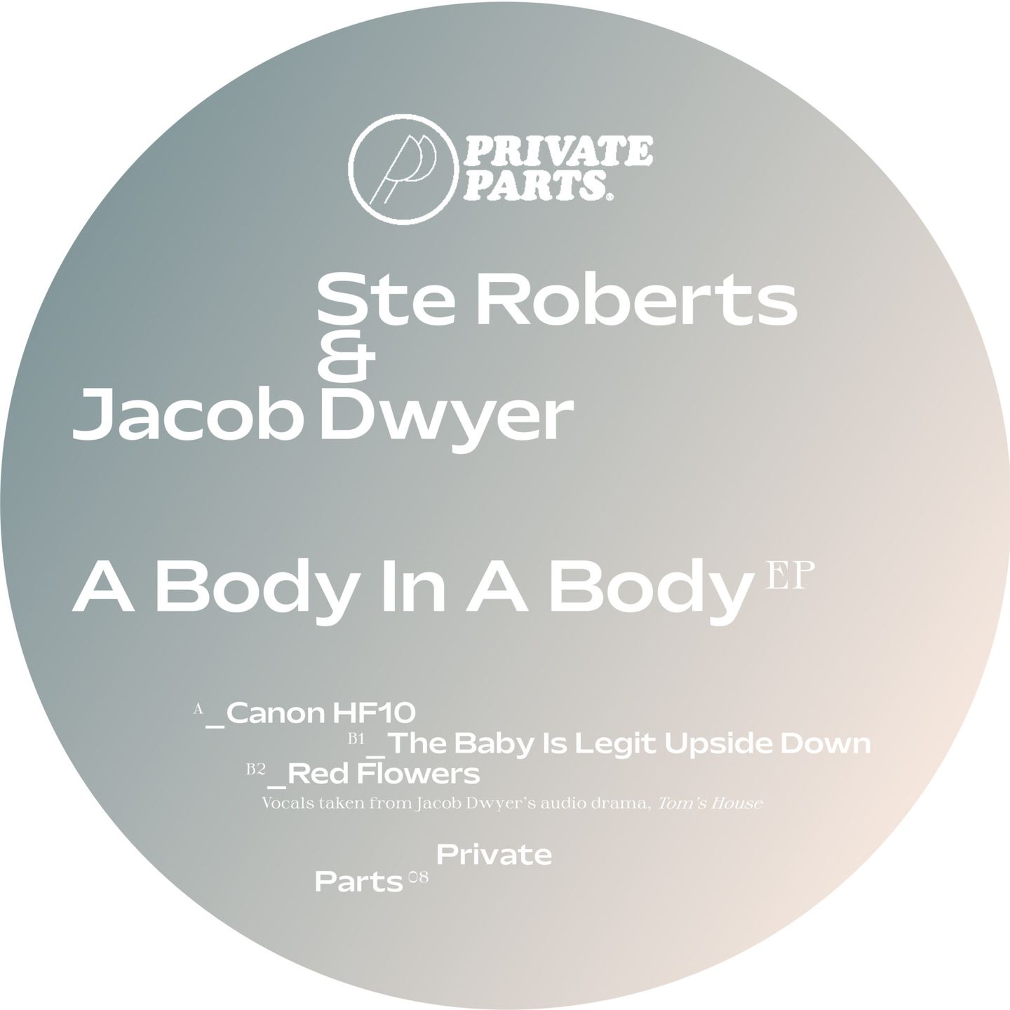 Jacob Dwyer  &  Ste Roberts - A Body In A Body EP | Private Parts (PRIVATEPARTS08) - 2