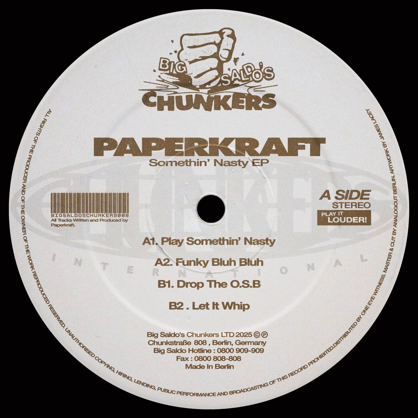 Paperkraft - Play Somethin’ Nasty EP | Big Saldo's Chunkers (BSC008) - 2