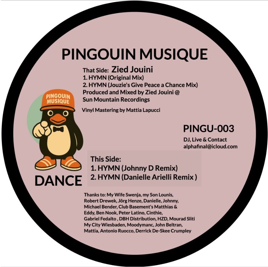 Zied Jouini - Hymn | Pinguins Music (Pingu-003) - main