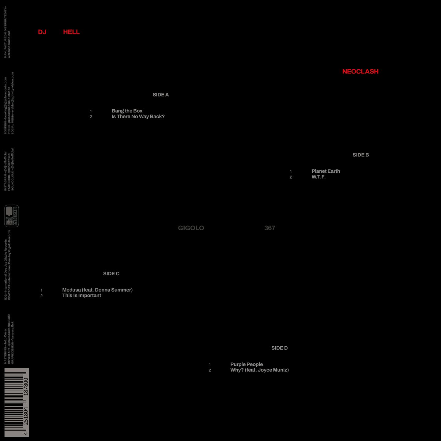 DJ Hell - NEOCLASH | International Deejay Gigolo Records (Gigolo367) - 2 DJ Hell - NEOCLASH | International Deejay Gigolo Records (Gigolo367) - 2