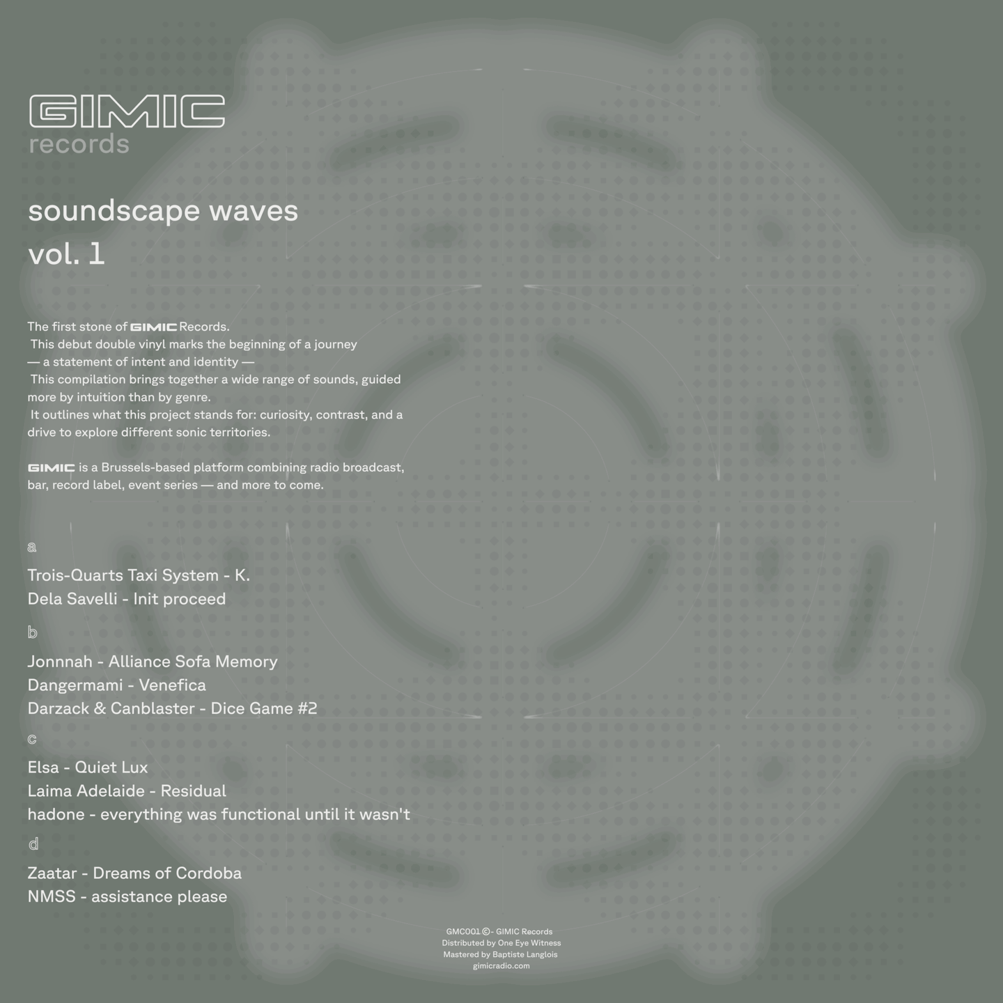 Various Artists - Soundscape waves Vol.1 2LP | Gimic Records (GMC001) - 2 Various Artists - Soundscape waves Vol.1 2LP | Gimic Records (GMC001) - 2