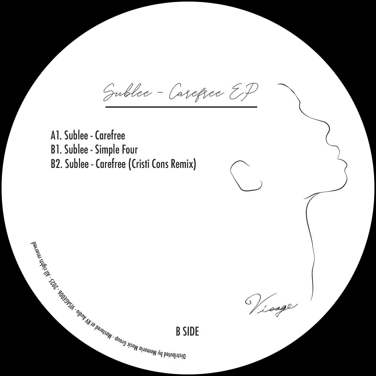 Sublee - Carefree EP | Visage LTD (VISAGE007) - 2 Sublee - Carefree EP | Visage LTD (VISAGE007) - 2