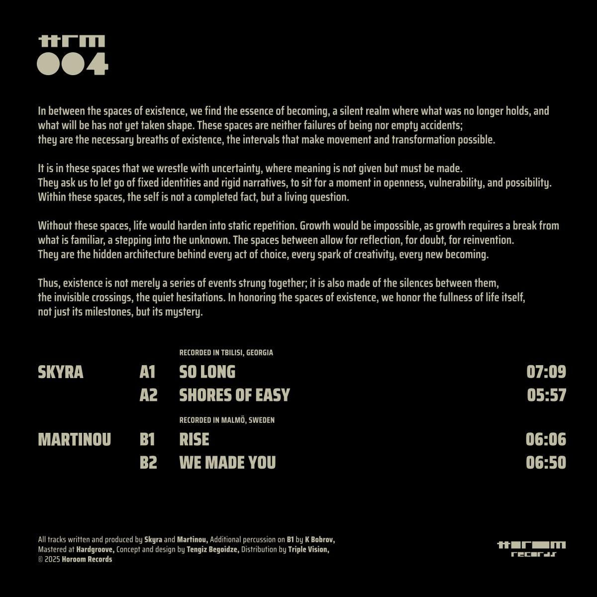 Skyra & martinou - HRM004 | Horoom (HRM004) - 2 Skyra & martinou - HRM004 | Horoom (HRM004) - 2