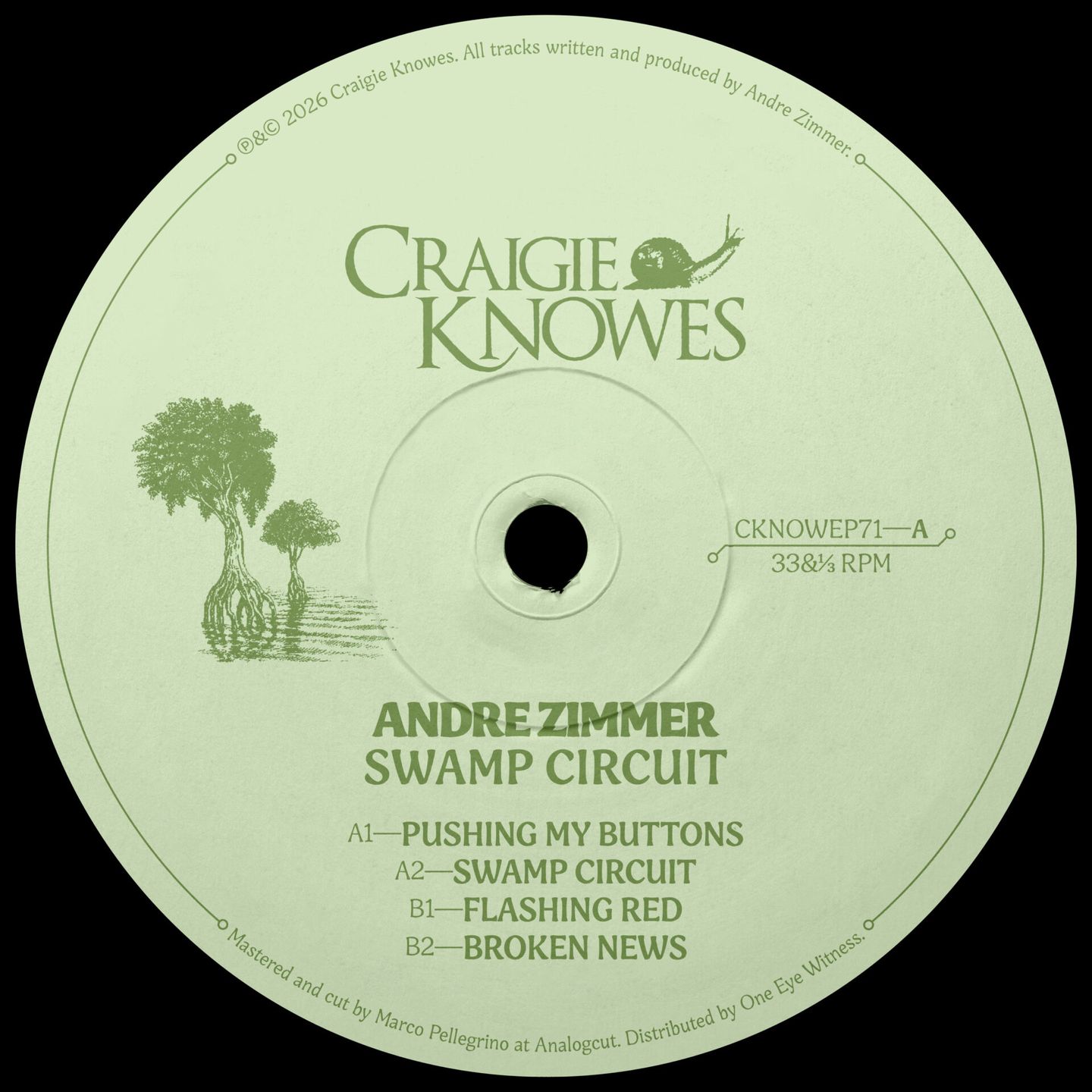 Andre Zimmer - Swamp Circuit EP | Craigie Knowes (CKNOWEP71) - main