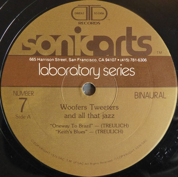 Various - Woofers Tweeters And All That Jazz | Sonic Arts (Lab Series 7) - 5 Various - Woofers Tweeters And All That Jazz | Sonic Arts (Lab Series 7) - 5