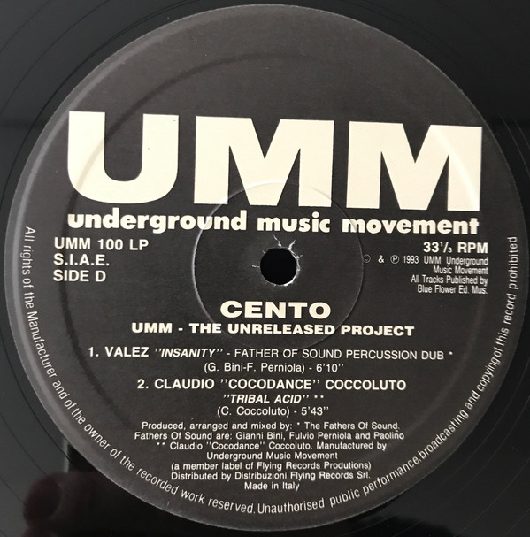 Various - Cento - The Unreleased Project | UMM (UMM 100 LP) - 6