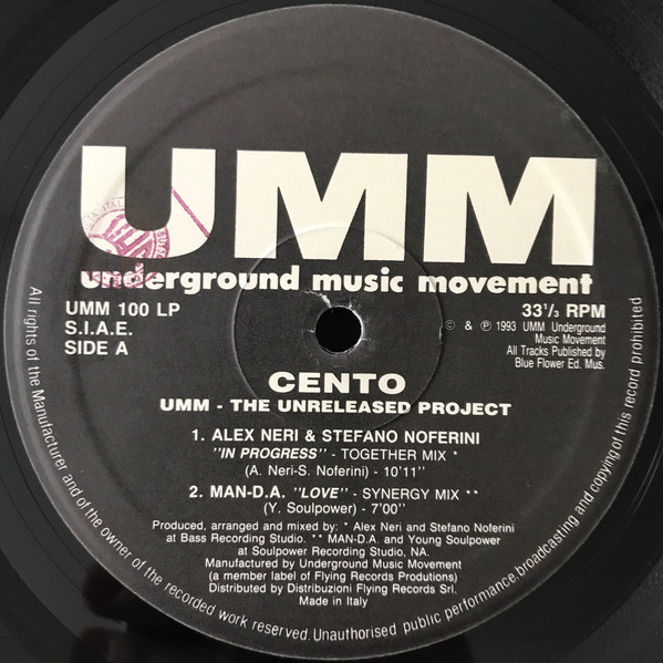 Various - Cento - The Unreleased Project | UMM (UMM 100 LP) - 3