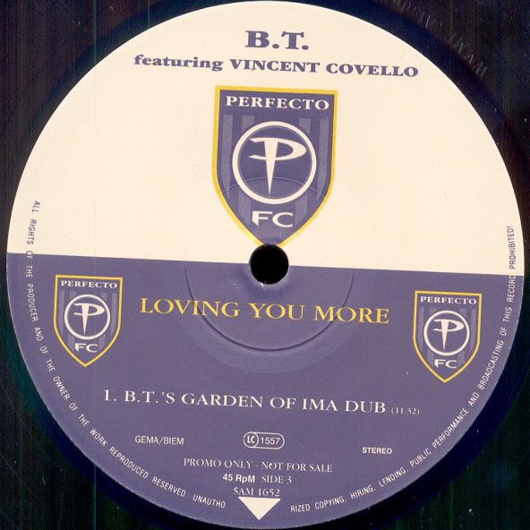 B.T. Featuring Vincent Covello - Loving You More | Perfecto (SAM1652) - 5 B.T. Featuring Vincent Covello - Loving You More | Perfecto (SAM1652) - 5