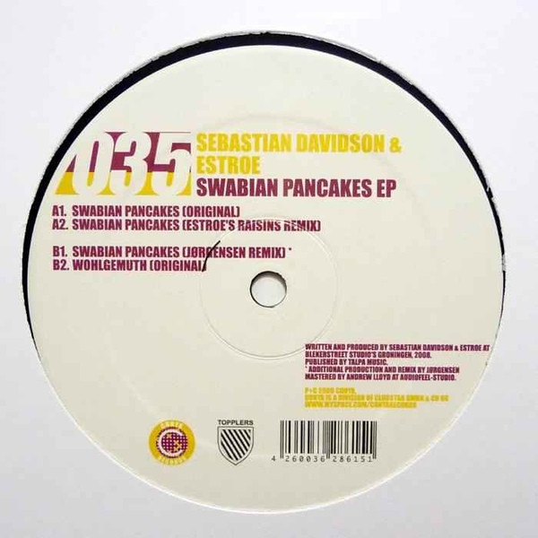 Sebastian Davidson & Estroe - Swabian Pancakes EP | Conya (CONYA 035) Sebastian Davidson & Estroe - Swabian Pancakes EP | Conya (CONYA 035)