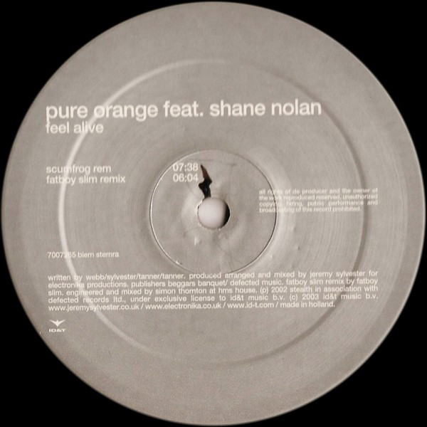 Pure Orange Feat. Shane Nolan - Feel Alive | ID&T (7007265) - 2