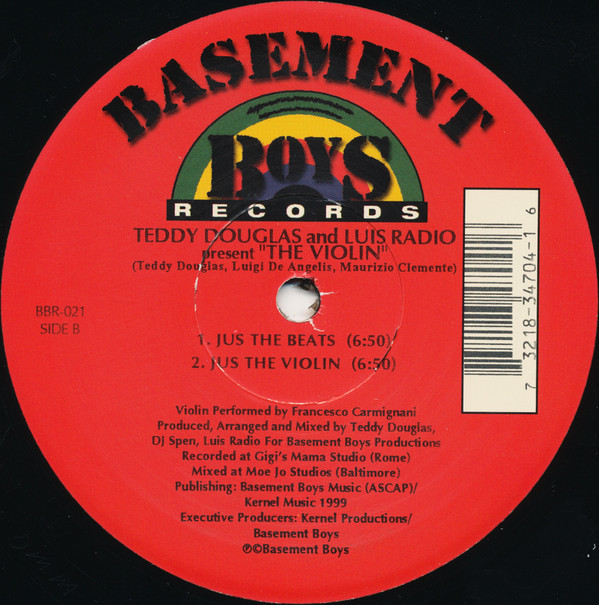 Teddy Douglas & Luis Radio - The Violin | Basement Boys Records (BBR-021) - 2