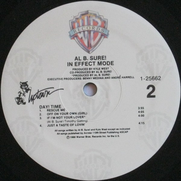 Al B. Sure! - In Effect Mode | Warner Bros. Records (1-25662) - 6