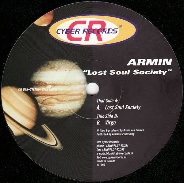 Armin - Lost Soul Society | Cyber Records (CR 029)