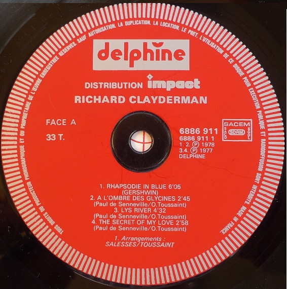 Richard Clayderman - Richard Clayderman | Delphine (6995 253) - 5 Richard Clayderman - Richard Clayderman | Delphine (6995 253) - 5