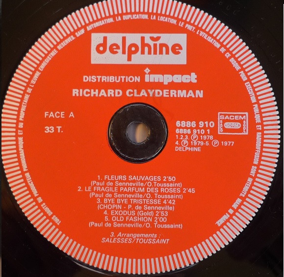 Richard Clayderman - Richard Clayderman | Delphine (6995 253) - 3 Richard Clayderman - Richard Clayderman | Delphine (6995 253) - 3