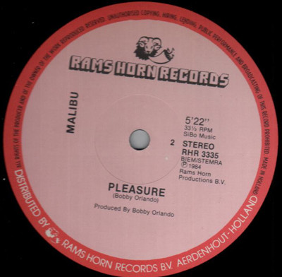 Hotline / Malibu - Ecstacy / Pleasure | Rams Horn Records (RHR 3335) - 2 Hotline / Malibu - Ecstacy / Pleasure | Rams Horn Records (RHR 3335) - 2