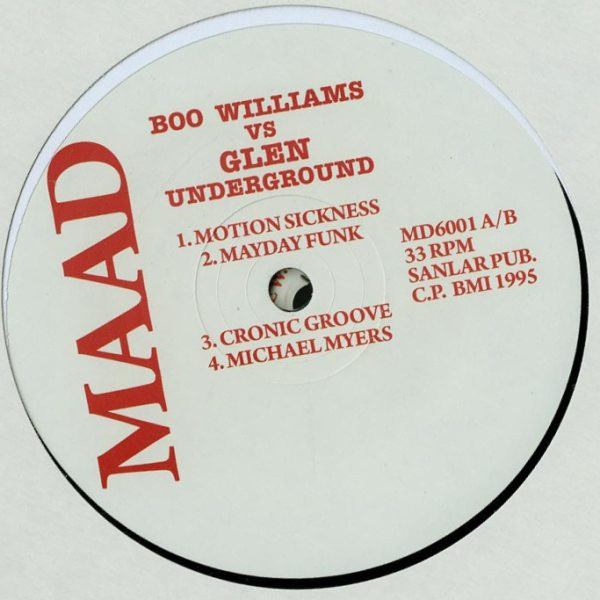 Boo Williams Vs Glen Underground - Boo Williams Vs Glen Underground | Maad (MD6001)